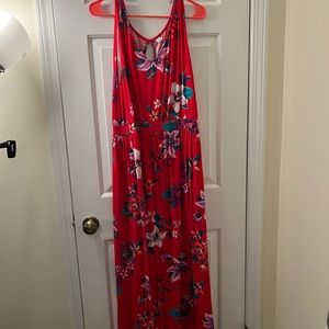 Old Navy tropical print maxi dress